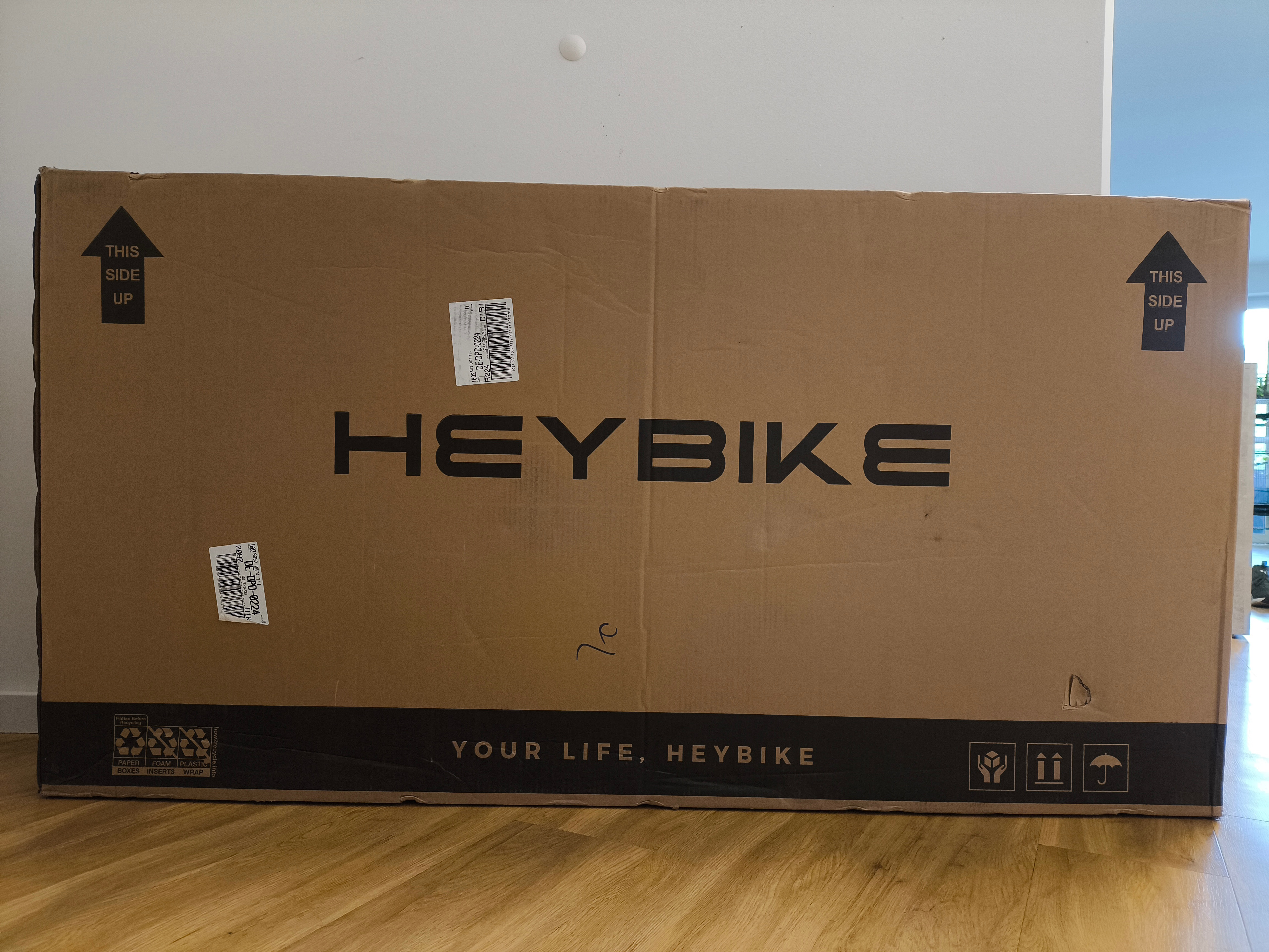 Geliefert wird das Heybike EC1 in einem sehr stabilen Karton | Quelle: ebiketester24.de